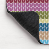 Gestrickter Streifenstil Mousepad (Ecke)