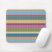 Gestrickter Streifenstil Mousepad (Mit Mouse)
