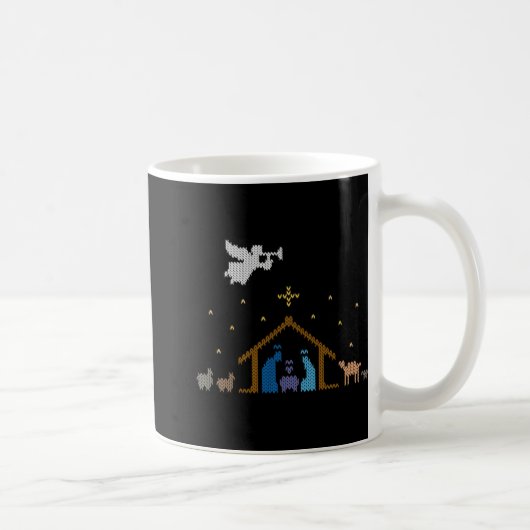 Gestrickter Weihnachtsmann Weihnachtspullover Chri Kaffeetasse (Rechts)