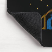 Gestrickter Weihnachtsmann Weihnachtspullover Chri Mousepad (Ecke)