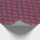 Gestricktes Baseballs 01-Geschenkpapier Geschenkpapier (Ecke)