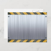 Gestricktes Baukonzept Postkarte (Vorne/Hinten)