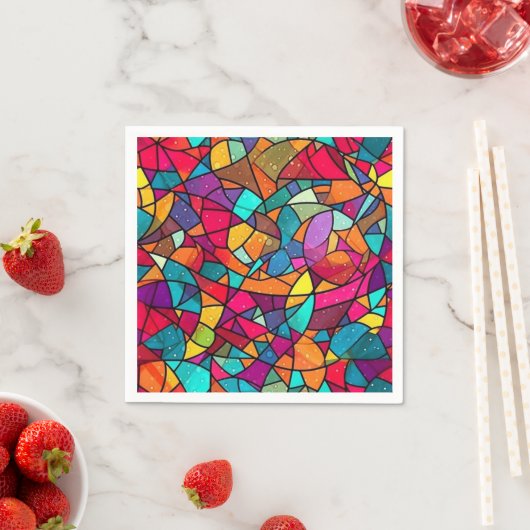 Gestricktes Glasmuster Serviette (Beispiel)