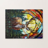 Gestricktes Glasreh Puzzle (Horizontal)