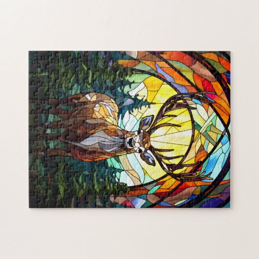 Gestricktes Glasreh Puzzle (Horizontal)