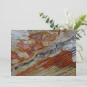 Gestricktes Holz Dankeskarte (Stehend Vorderseite)