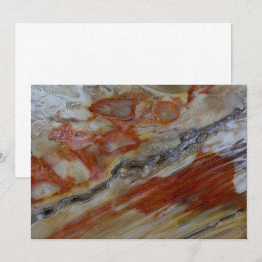 Gestricktes Holz Dankeskarte (Vorne/Hinten)