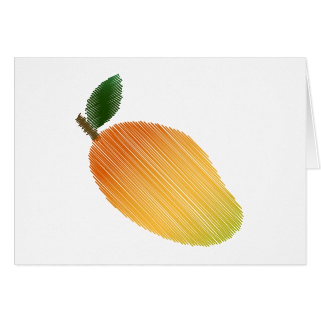 Gestricktes Mango-Design (Vorderseite (Horizontal))