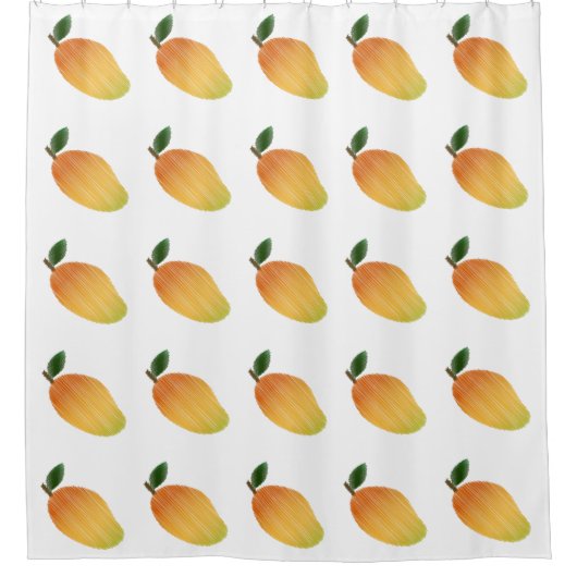 Gestricktes Mango-Design Duschvorhang (Vorderseite)