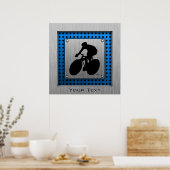 Gestricktes Metall-Look Radfahren Poster (Küche)