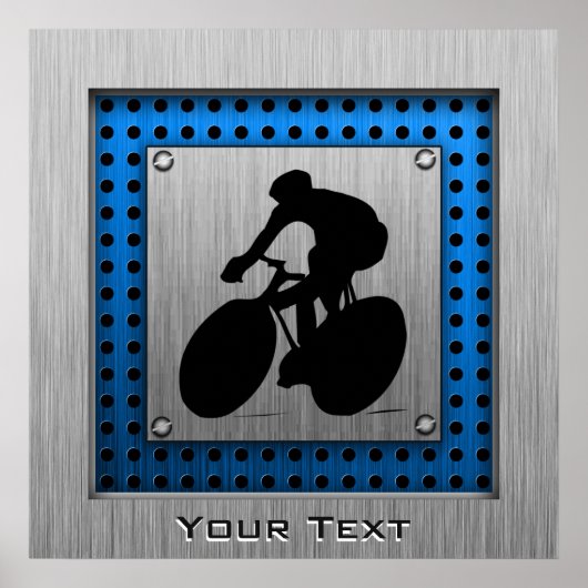 Gestricktes Metall-Look Radfahren Poster (Vorne)