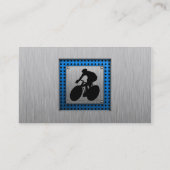 Gestricktes Metall-Look Radfahren Visitenkarte (Rückseite)