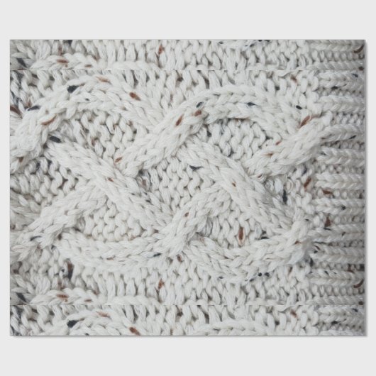 Gestricktes Muster Geschenkpapier (Flach)