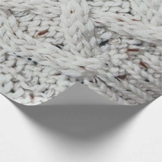 Gestricktes Muster Geschenkpapier (Ecke)