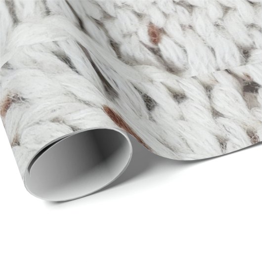 Gestricktes Muster Geschenkpapier (Rolleneckpunkt)