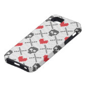 Gestricktes Muster mit den Schädeln Case-Mate iPhone Hülle (unten)