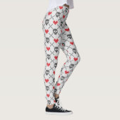 Gestricktes Muster mit den Schädeln Leggings (Rechts)