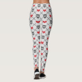 Gestricktes Muster mit den Schädeln Leggings (Rückseite)