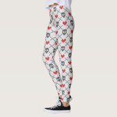 Gestricktes Muster mit den Schädeln Leggings (Links)