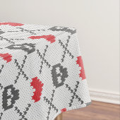 Gestricktes Muster mit den Schädeln Tischdecke (Beispiel)