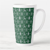 Gestricktes nahtloses Weihnachtsmuster Milchtasse (Rechts)