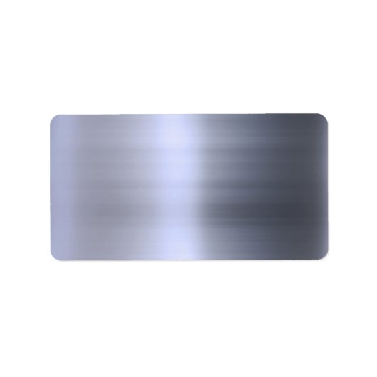 Gestricktes Silbermetall Adressaufkleber (Vorne)