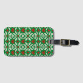Gestricktes Weihnachtsmuster Gepäckanhänger (Vorderseite (Horizontal))