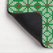 Gestricktes Weihnachtsmuster Mousepad (Ecke)