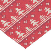 Gestricktes Weihnachtsnordic-Muster Kurzer Tischläufer (Ecke)