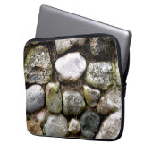 Gestrinöse Felssteine Feldsteinmuster Laptopschutzhülle (Vorderseite Links)