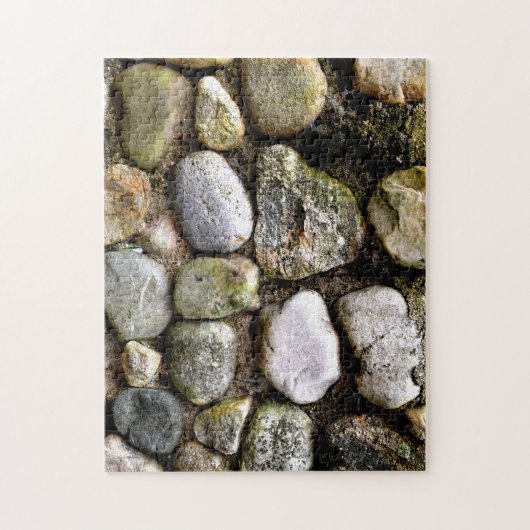 Gestrinöse Felssteine Feldsteinmuster Puzzle (Vertikal)