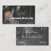 Gestripptes, korrodiertes Metall, eigene Textur Visitenkarte (Vorne/Hinten)