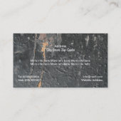 Gestripptes, korrodiertes Metall, eigene Textur Visitenkarte (Rückseite)