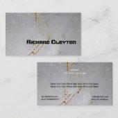 Gestripptes, korrodiertes Metall, eigene Textur Visitenkarte (Vorne/Hinten)