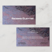 Gestripptes, korrodiertes Metall, Geflecht Visitenkarte (Vorne/Hinten)