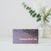 Gestripptes, korrodiertes Metall, Geflecht Visitenkarte (Stehend Vorderseite)