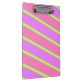 Gestripptes Notebook in hellen Farben Klemmbrett (Rechts)