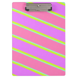 Gestripptes Notebook in hellen Farben Klemmbrett