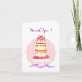 Gestufte Blume dank Karte (Vorderseite)