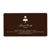 "Gestuftes Kuchen" - Etikett für das "Cake Box" - (Vorne)