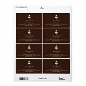 "Gestuftes Kuchen" - Etikett für das "Cake Box" - (Vorne)