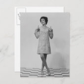 Gestur der Frau Postkarte (Vorne/Hinten)