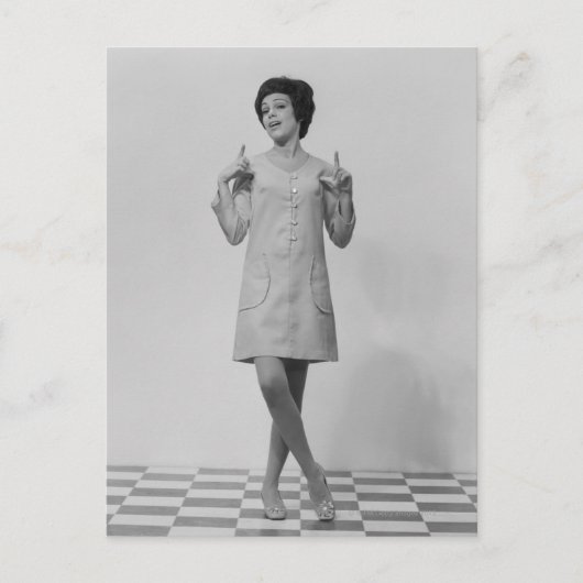 Gestur der Frau Postkarte (Vorderseite)