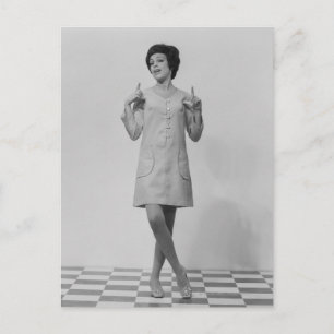 Gestur der Frau Postkarte