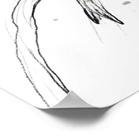 Gestural Bird Study Poster (Ecke)