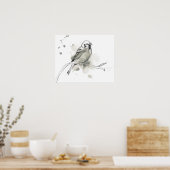Gestural Bird Study Poster (Küche)