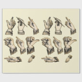 Gestures Vintage Kunstsammlung Geschenkpapier (Flach)