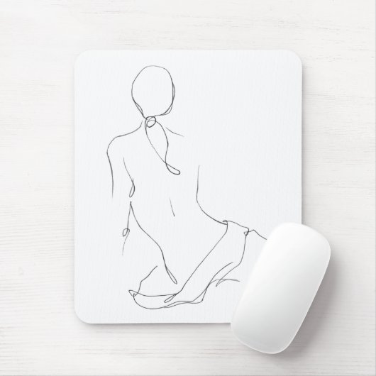 Gesturtenkontur Mousepad (Mit Mouse)