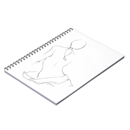 Gesturtenkontur Notizblock (Linke Seite)