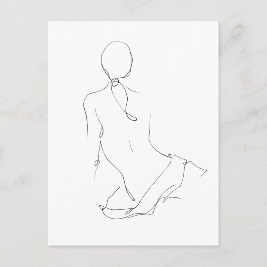 Gesturtenkontur Postkarte (Vorderseite)